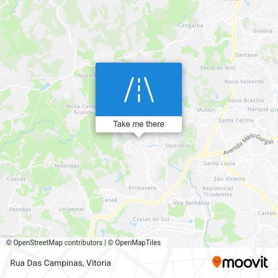 Rua Das Campinas map