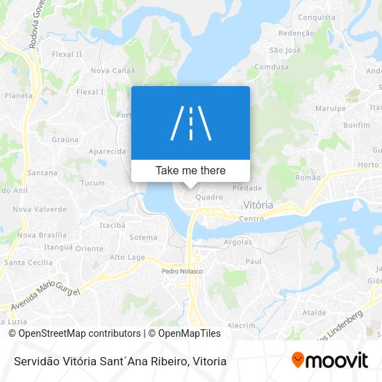 Servidão Vitória Sant´Ana Ribeiro map