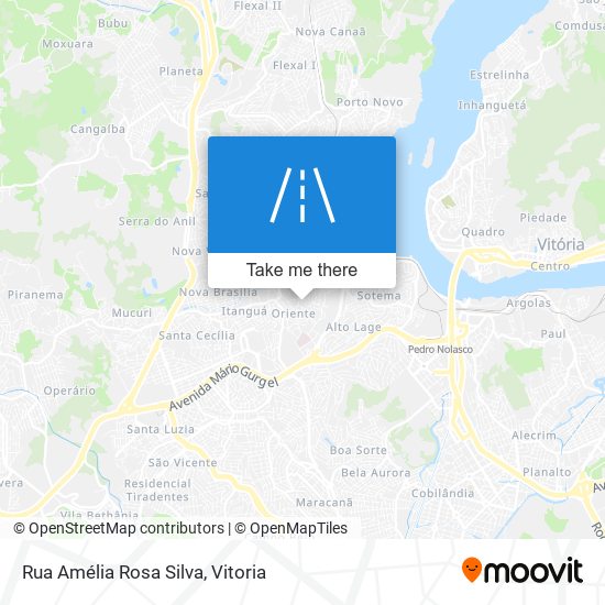 Mapa Rua Amélia Rosa Silva