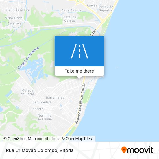 Rua Cristóvão Colombo map