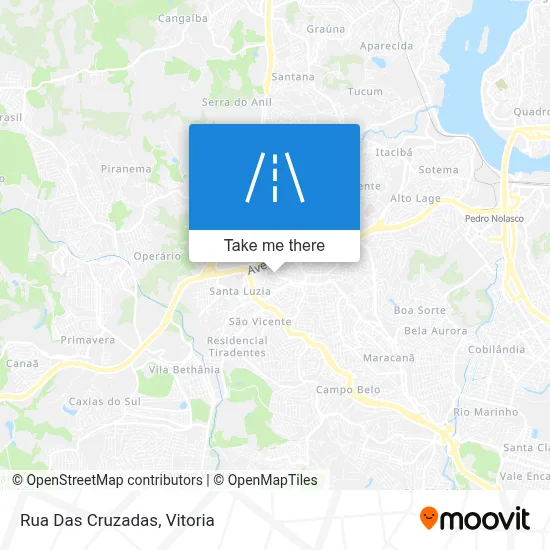 Rua Das Cruzadas map