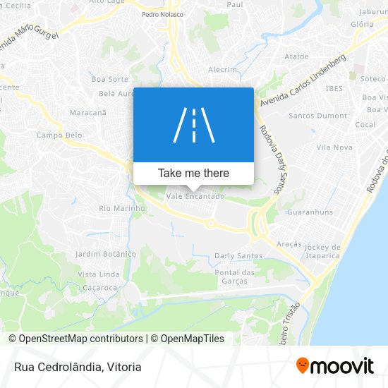 Rua Cedrolândia map