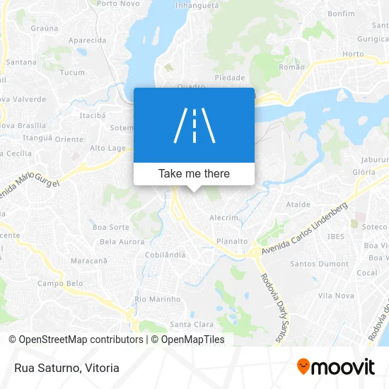 Rua Saturno map