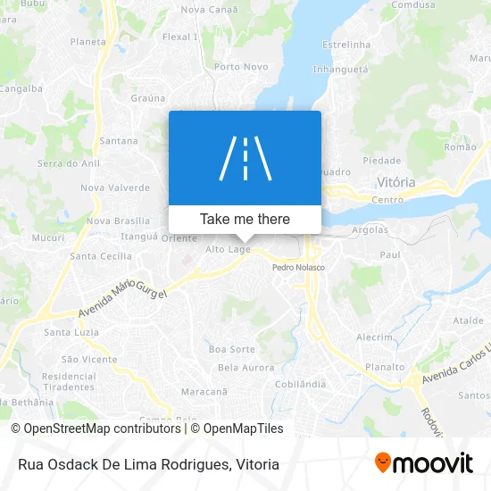 Rua Osdack De Lima Rodrigues map