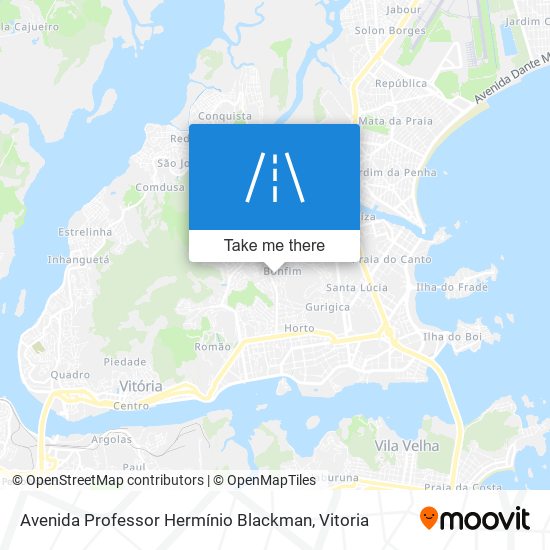 Avenida Professor Hermínio Blackman map