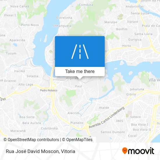 Rua José David Moscon map