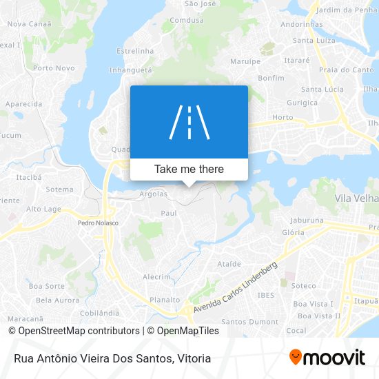 Rua Antônio Vieira Dos Santos map