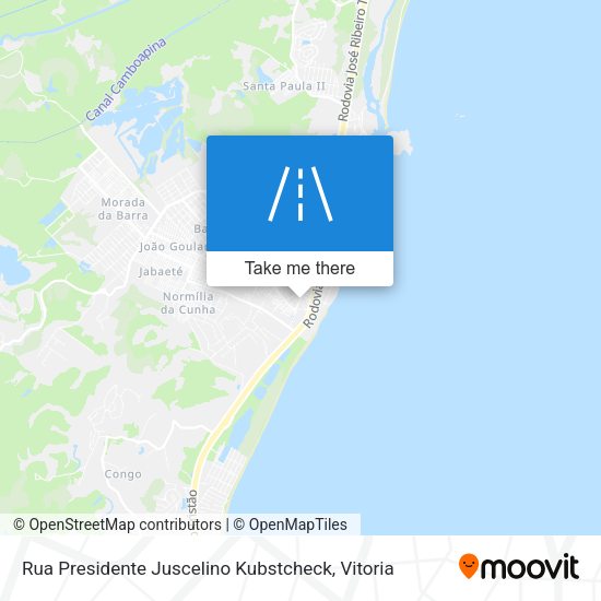 Rua Presidente Juscelino Kubstcheck map