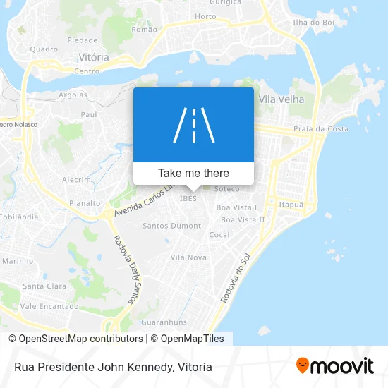 Rua Presidente John Kennedy map