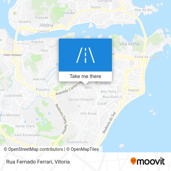 Rua Fernado Ferrari map