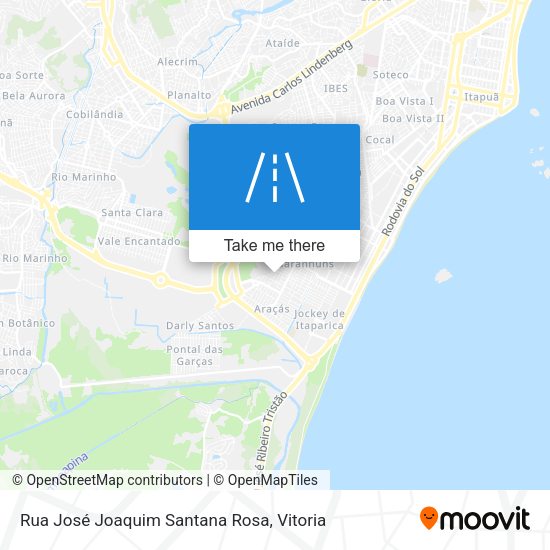 Rua José Joaquim Santana Rosa map