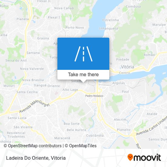 Ladeira Do Oriente map