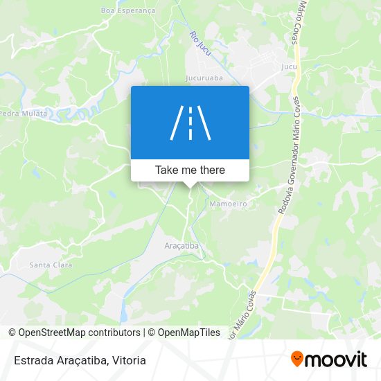 Estrada Araçatiba map
