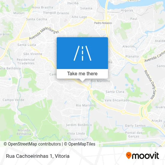 Rua Cachoeirinhas 1 map