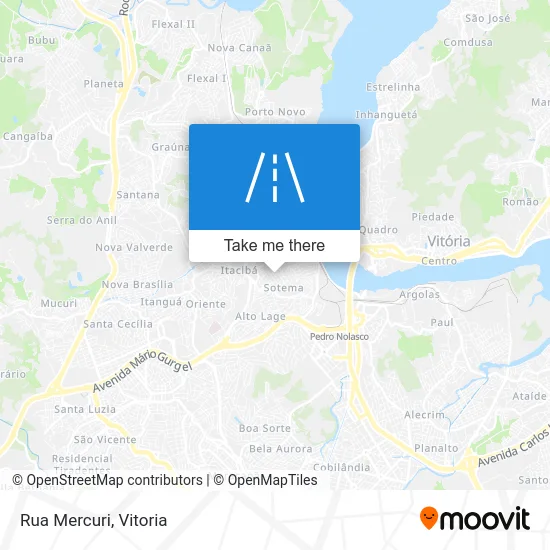 Rua Mercuri map