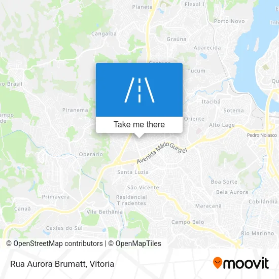 Rua Aurora Brumatt map