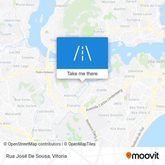 Rua José De Sousa map