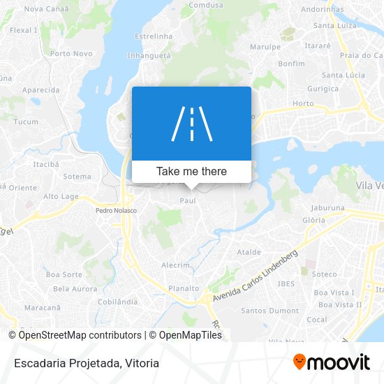 Escadaria Projetada map