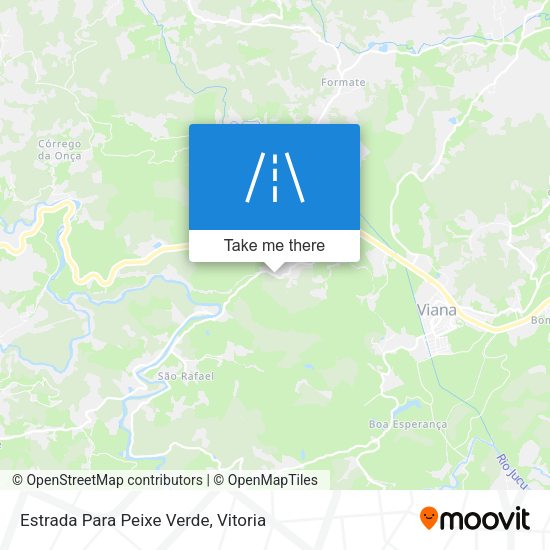 Estrada Para Peixe Verde map