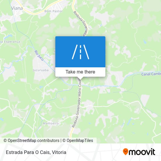 Estrada Para O Cais map