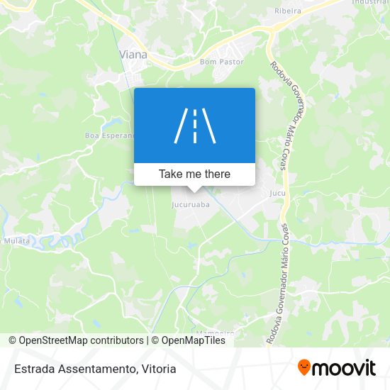 Estrada Assentamento map