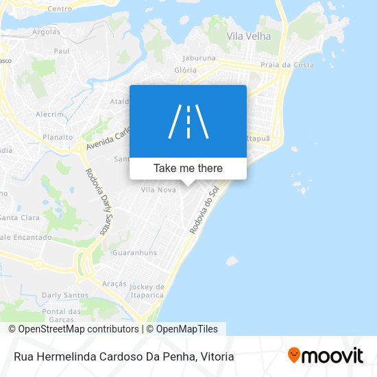 Rua Hermelinda Cardoso Da Penha map