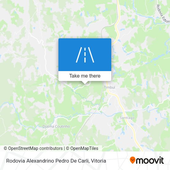 Rodovia Alexandrino Pedro De Carli map