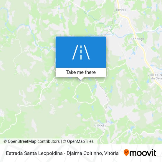 Estrada Santa Leopoldina - Djalma Coltinho map