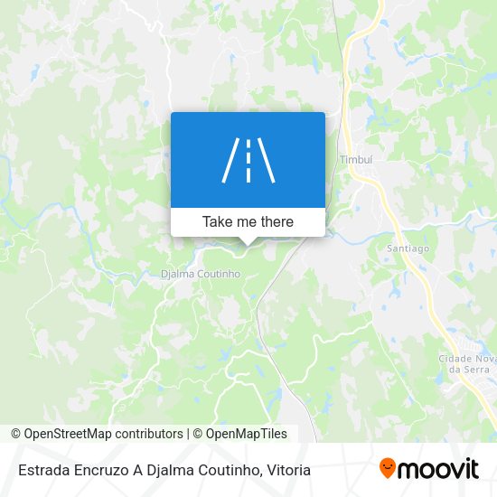 Estrada Encruzo A Djalma Coutinho map