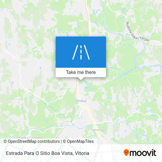 Estrada Para O Sítio Boa Vista map