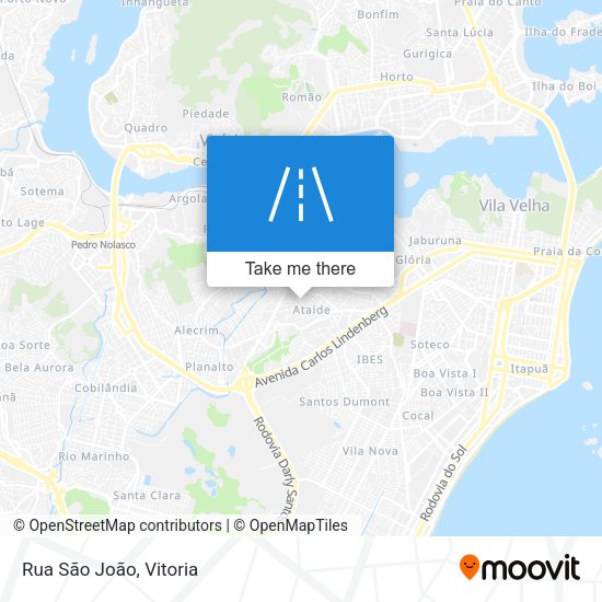 Rua São João map