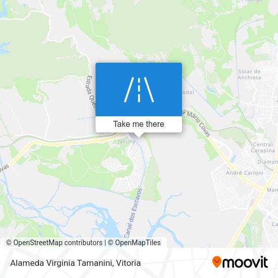 Alameda Virginia Tamanini map