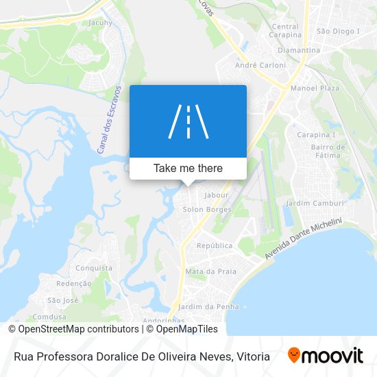 Rua Professora Doralice De Oliveira Neves map