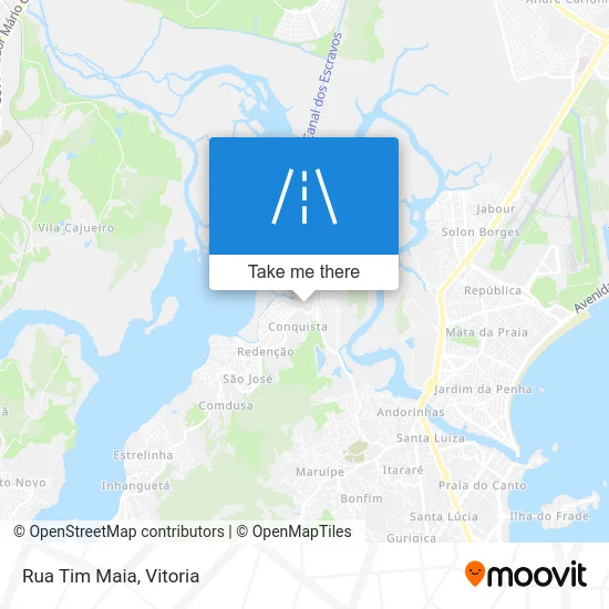 Rua Tim Maia map
