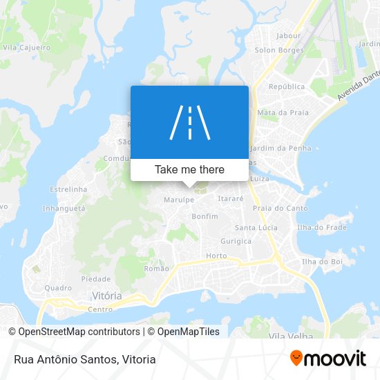 Rua Antônio Santos map