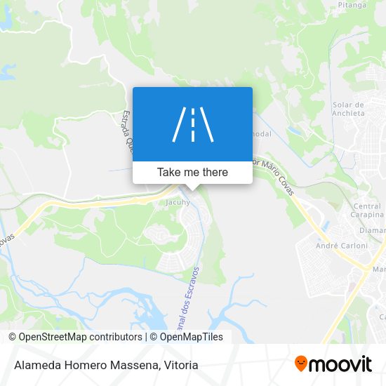 Alameda Homero Massena map