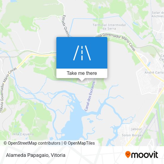 Alameda Papagaio map