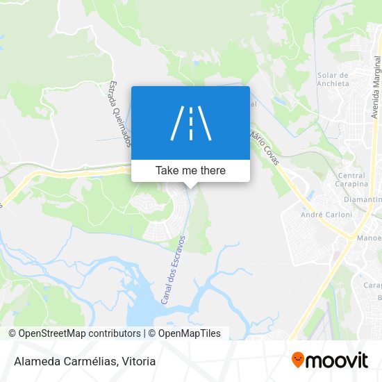 Alameda Carmélias map
