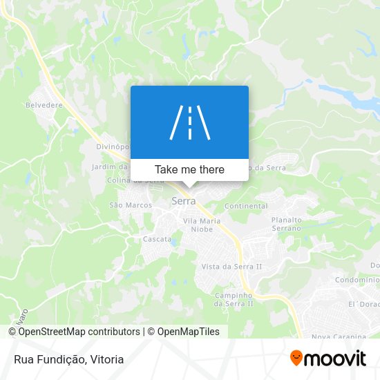 Rua Fundição map