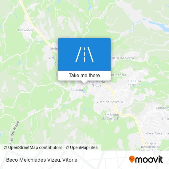 Beco Melchiades Vizeu map