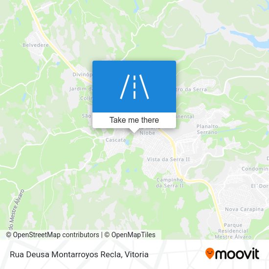 Rua Deusa Montarroyos Recla map