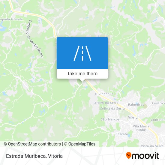Estrada Muribeca map