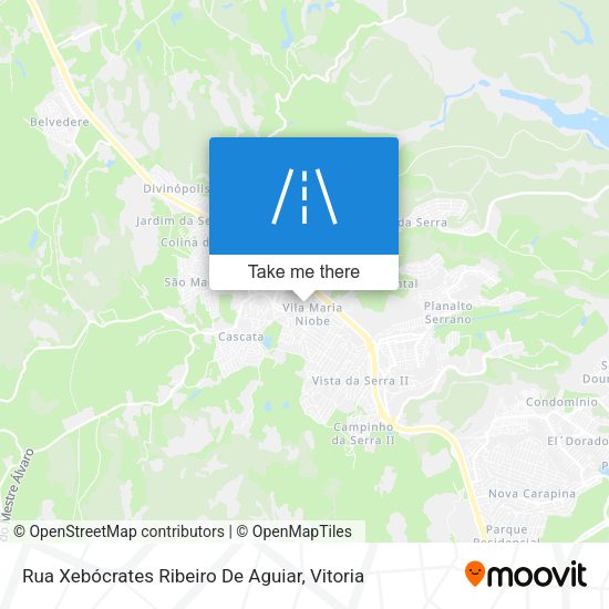 Rua Xebócrates Ribeiro De Aguiar map