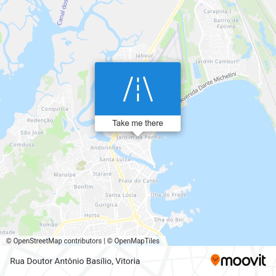 Rua Doutor Antônio Basílio map