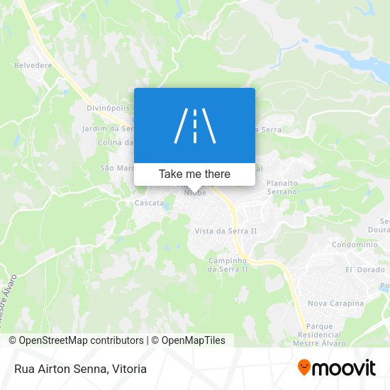 Rua Airton Senna map