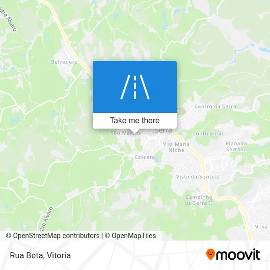 Rua Beta map