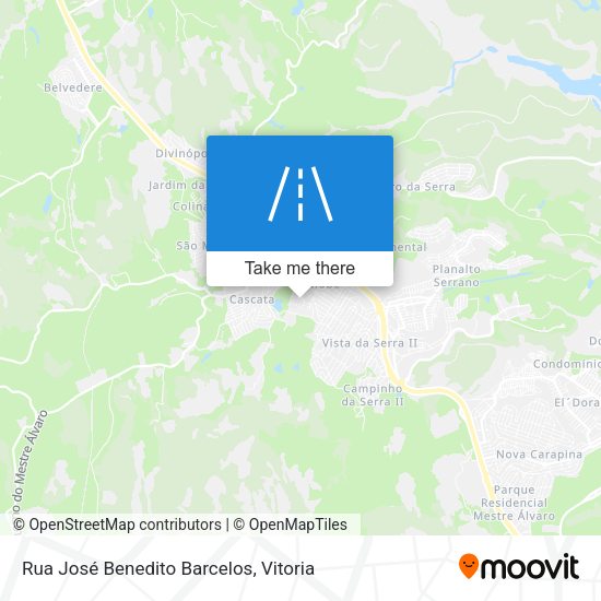 Rua José Benedito Barcelos map
