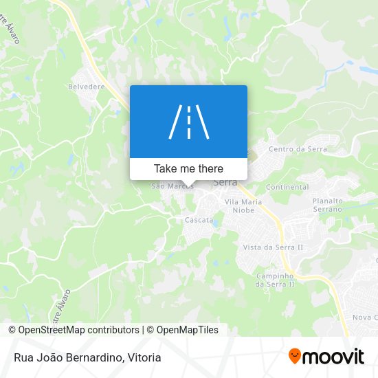 Rua João Bernardino map