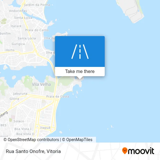 Rua Santo Onofre map
