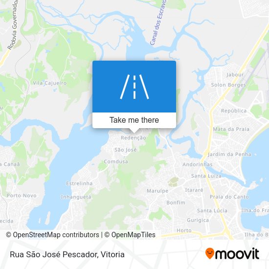 Rua São José Pescador map